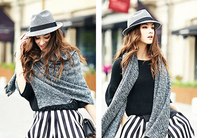 帽子是顯臉小的利器，秋冬就是要以帽取人